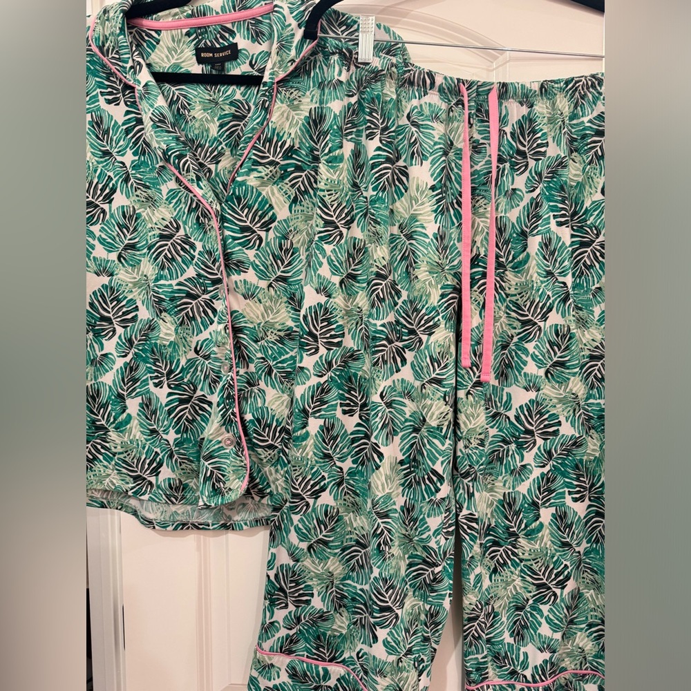 Room Service Palm PJ Set
